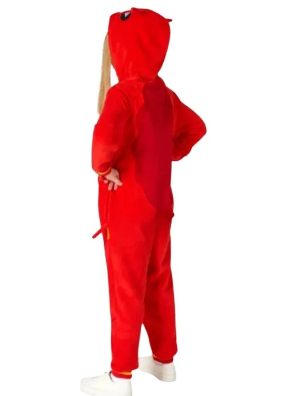 Kids Red Lobster  One-Piece Hooded Jumpsuit - Sz Small Nwt